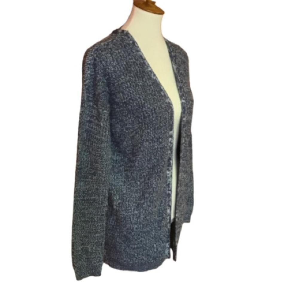 *Poof! Heathered Blue Open-Front Knit Cardigan Reposh*